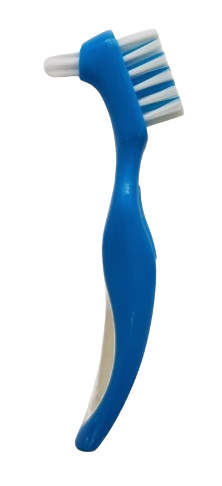Denture cleaning brush